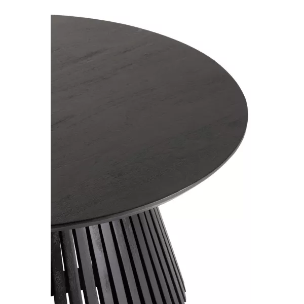 Table en bois de manguier POLBA (80x80 cm) (Noir)