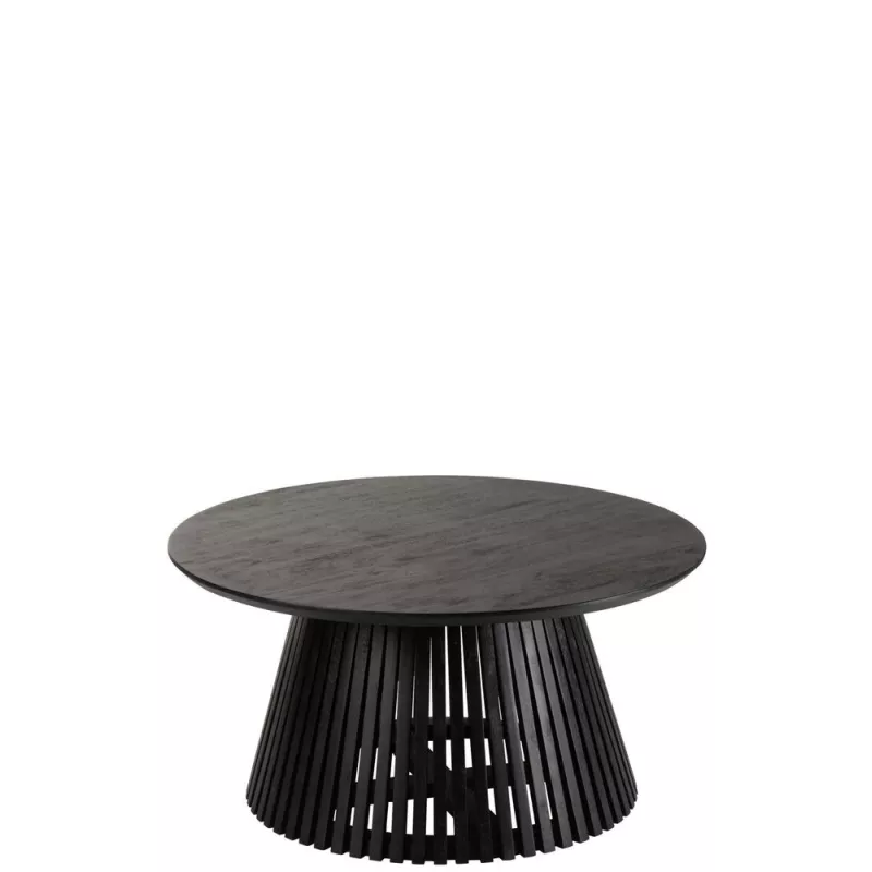 Table en bois de manguier POLBA (80x80 cm) (Noir)