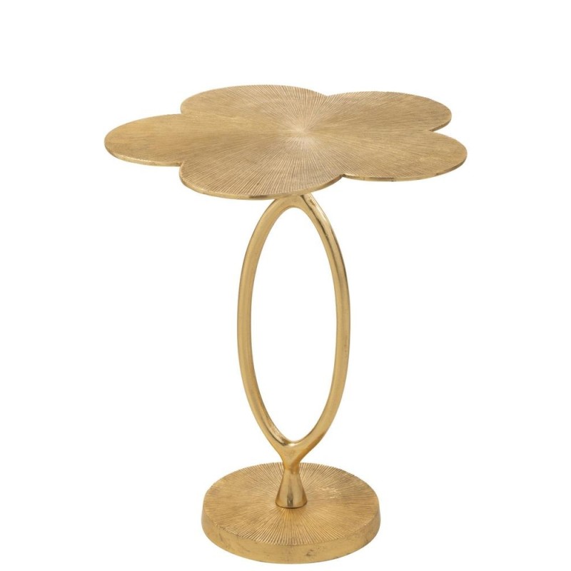 Table d'appoint en forme de fleur en aluminium MARGA  (47x47 cm) (Or)