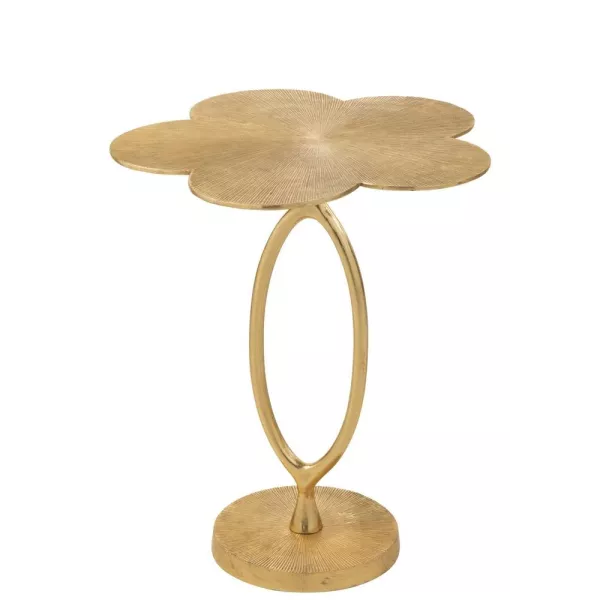 Table d'appoint en forme de fleur en aluminium MARGA  (47x47 cm) (Or)