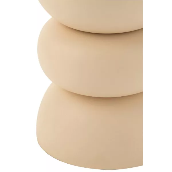 Table d'appoint en métal MAGNA (32x32 cm) (Beige)