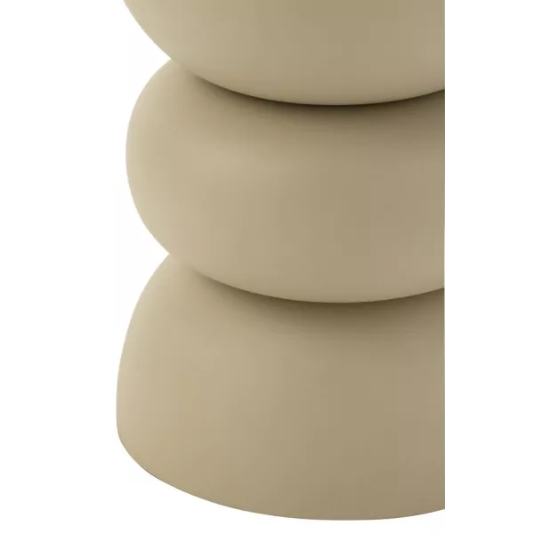 Table d'appoint en métal MAGNA (32x32 cm) (Crème)