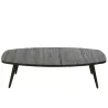 Table basse en teck recyclé PAGO (120x70 cm) (Noir)