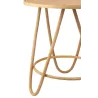 Table d'appoint en bois et rotin MIZO (60x60 cm) (Naturel)