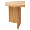 Table à manger ronde en teck JONKA (150x150 cm) (Naturel)