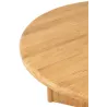 Table à manger ronde en teck JONKA (150x150 cm) (Naturel)