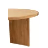 Table à manger ronde en teck JONKA (150x150 cm) (Naturel)