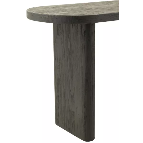 Console en teck JONKA (150x50 cm) (Noir)