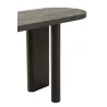 Console en teck JONKA (150x50 cm) (Noir)