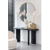 Console en teck JONKA (150x50 cm) (Noir)