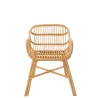 Chaise accoudoirs en rotin MITO (57x60 cm) (Naturel)