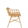 Chaise accoudoirs en rotin MITO (57x60 cm) (Naturel)