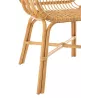 Chaise accoudoirs en rotin MITO (57x60 cm) (Naturel)