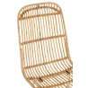 Chaise en rotin et métal MIXOU (58x44,5 cm) (Naturel, blanc)