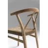 Chaise avec accoudoirs en bois et corde PALIN (Naturel)