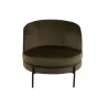 Fauteuil lounge en tissu et métal MIRPON (Vert, noir)