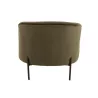 Fauteuil lounge en tissu et métal MIRPON (Vert, noir)