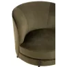 Fauteuil lounge en tissu et métal MIRPON (Vert, noir)