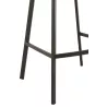 Tabouret de bar en tissu et métal NIFON (Gris, noir)