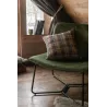 Chaise lounge en tissu et métal PIXAN (Vert, noir)