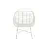 Fauteuil intérieur-extérieur en rotin PINGO (Blanc)