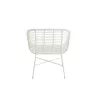 Fauteuil intérieur-extérieur en rotin PINGO (Blanc)