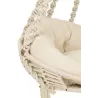 Fauteuil suspendu intérieur-extérieur en corde et métal FLOUPA (Naturel)