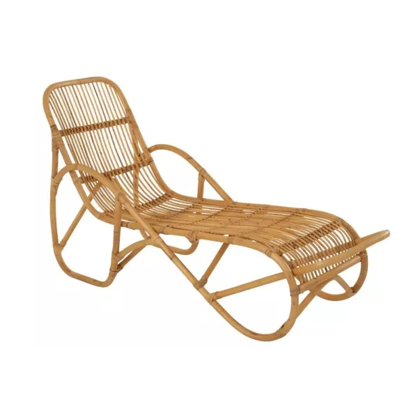 Chaise longue en rotin MARGINE (Naturel)