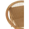 Chaise ronde en teck et corde BRIGA (Naturel)