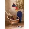 Chaise ronde en teck et corde BRIGA (Naturel)