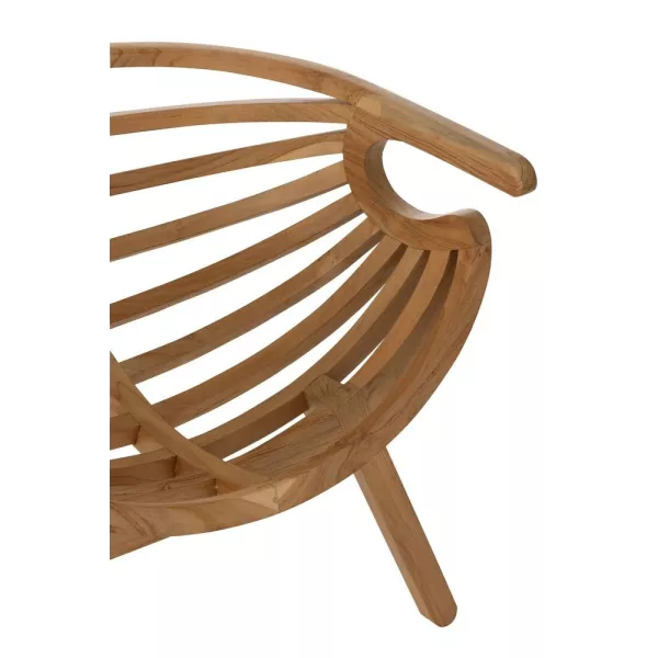 Chaise en teck BRIGA (Naturel)