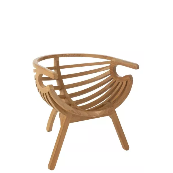 Chaise en teck BRIGA (Naturel)