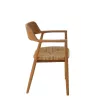 Chaise en teck et corde BRIGA (Naturel)