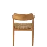 Chaise en teck et corde BRIGA (Naturel)