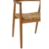 Chaise en teck et corde BRIGA (Naturel)