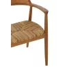 Chaise en teck et corde BRIGA (Naturel)