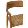 Chaise en teck et corde BRIGA (Naturel)