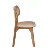 Chaise en teck et cannage BRIGA (Naturel)