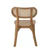 Chaise en teck et cannage BRIGA (Naturel)