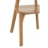 Chaise en teck et cannage BRIGA (Naturel)