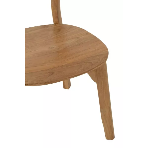 Chaise en teck et cannage BRIGA (Naturel)