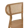 Chaise en teck et cannage BRIGA (Naturel)