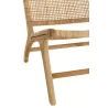 Fauteuil lounge en bois et rotin ajouré BAPIN (Naturel)