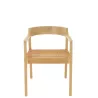 Chaise en teck et rotin PALBON (Naturel)