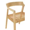 Chaise en teck et rotin PALBON (Naturel)