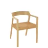 Chaise en teck et rotin PALBON (Naturel)