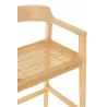 Tabouret de bar en teck et rotin PALBON (Naturel)