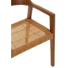 Chaise en teck et rotin PALBON (Marron)