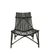 Fauteuil en rotin MOULIS (Noir)