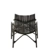 Fauteuil en rotin MOULIS (Noir)